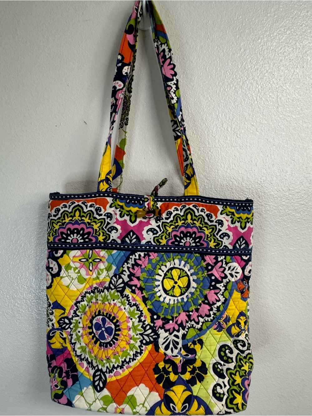 Vera Bradley Quilted Floral Patchwork Tote Bag in Multicolor